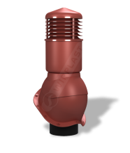 К55 Вентвыход изол. D150мм Н550мм с проходным элементом для кровли из м/ч (3009 Красный)